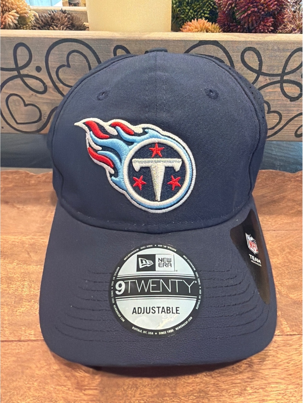 New Era 9TWENTY Adjustable Tennessee Titans NFL Cap Hat Navy Blue